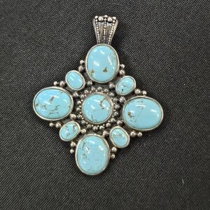 Sterling Silver and Turquoise Pendant